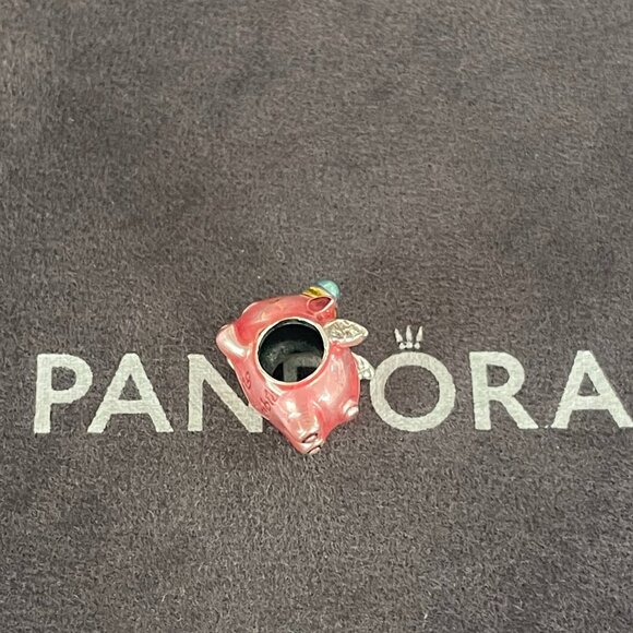 Pandora Flying Unicorn Pig Charm - Picture 5 of 6